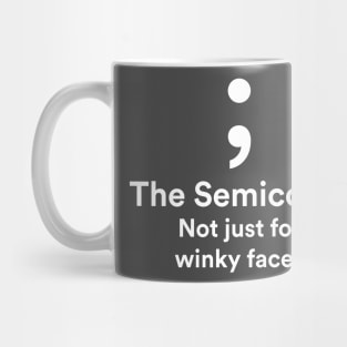 The Semicolon - not just for winky faces Mug